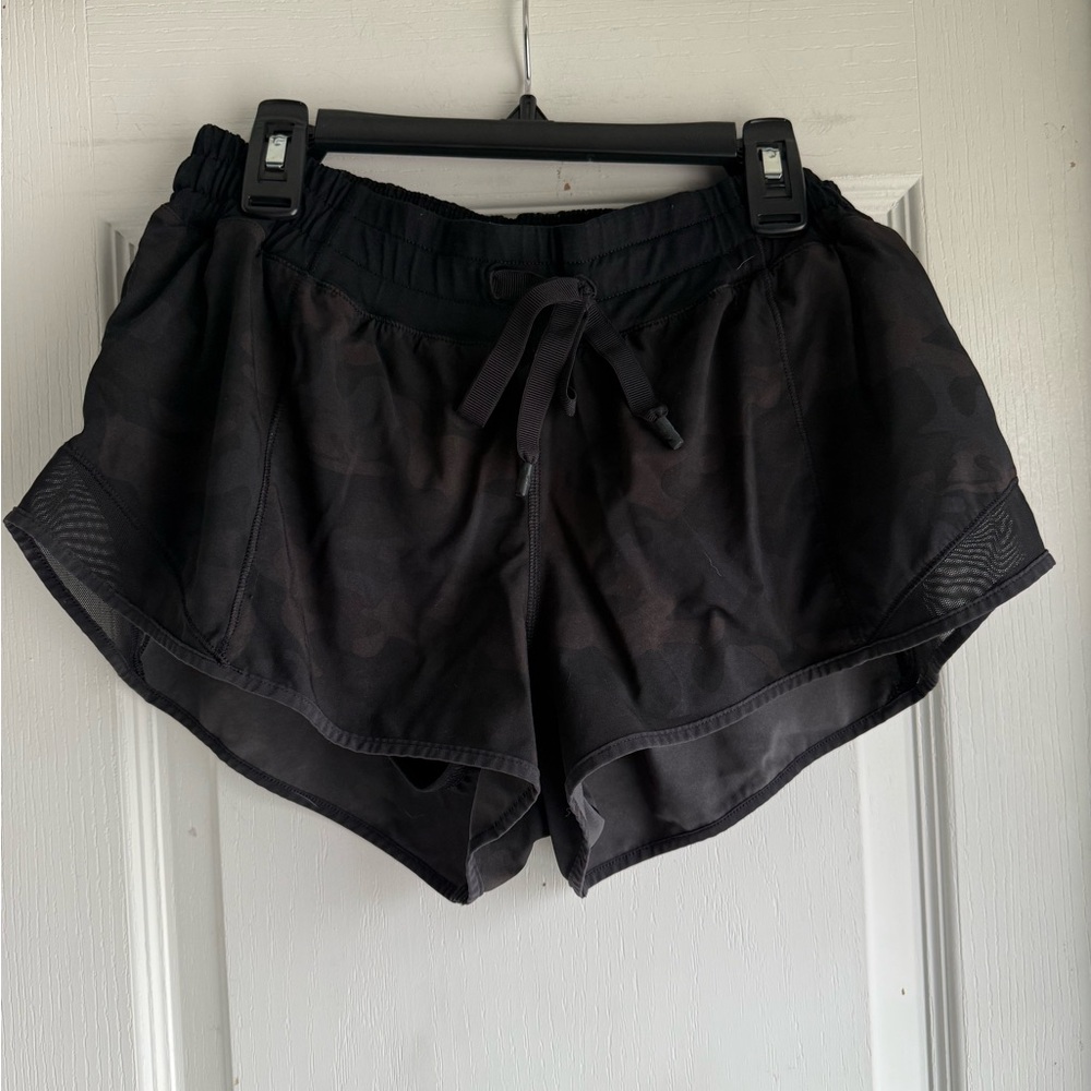lululemon athletica Black Running Shorts with Drawstring